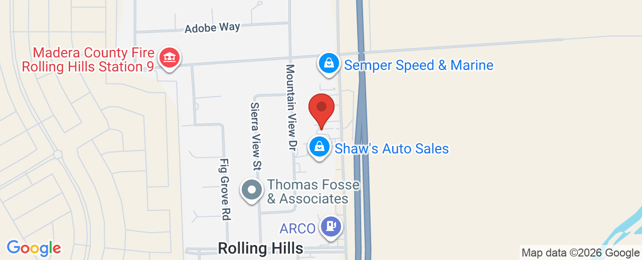Map showing 10740 CA-41, Madera, CA, 93636