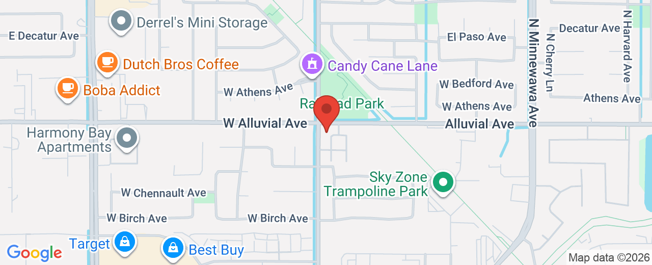 Map showing 755 N. Peach Ave, F-6, Clovis, CA, 93611